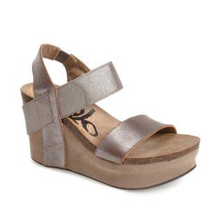 OTBT Bushnell Pewter Wedge Sandal